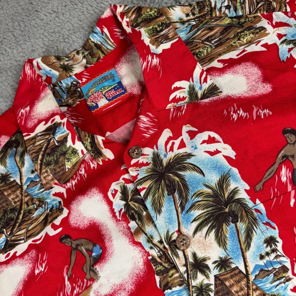 Vintage Reyn Spooner Joe Kealoha's Surfer Hawaiian Aloha Shirt Rayon No Size Tag